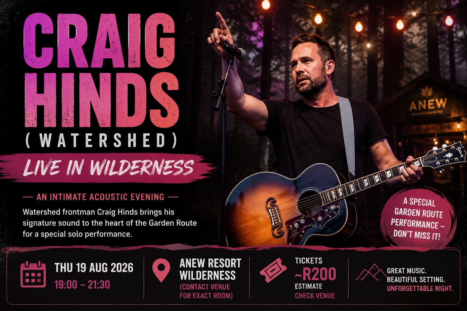 Craig Hinds Live – Wilderness