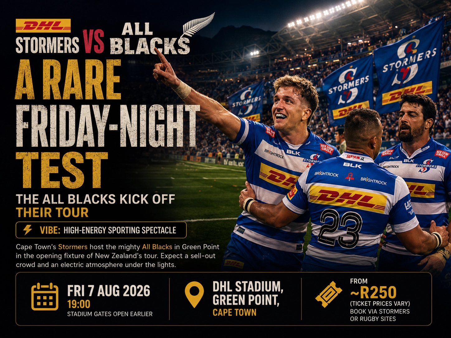 DHL Stormers vs All Blacks
