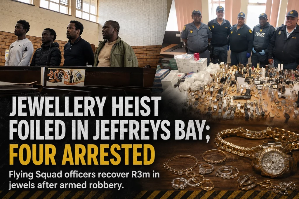 Jewellery Heist Foiled in Jeffreys Bay; Four Arrested