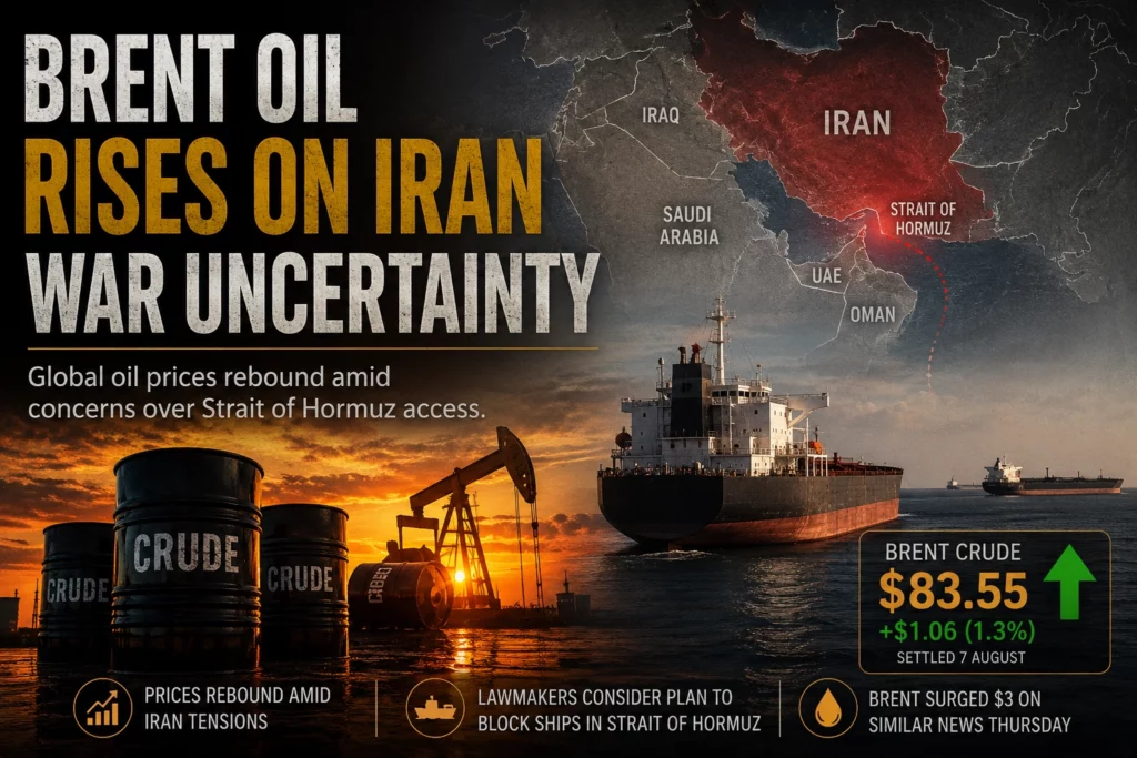Brent Oil Rises on Iran War Uncertainty