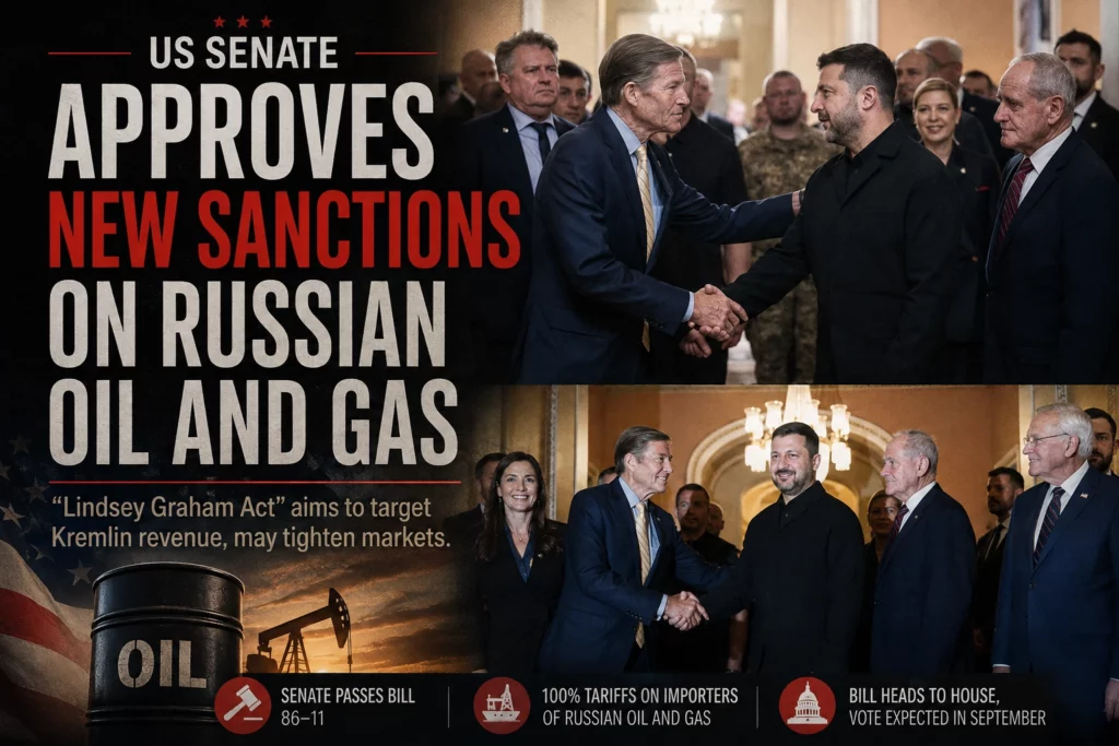 US Senate Approves New Sanctions on Russian Oil and Gas