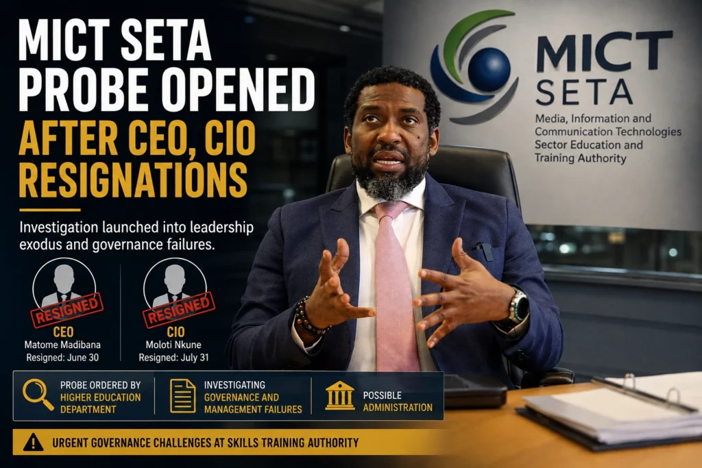 MICT SETA PROBE OPENED AFTER CEO, CIO RESIGNATIONS