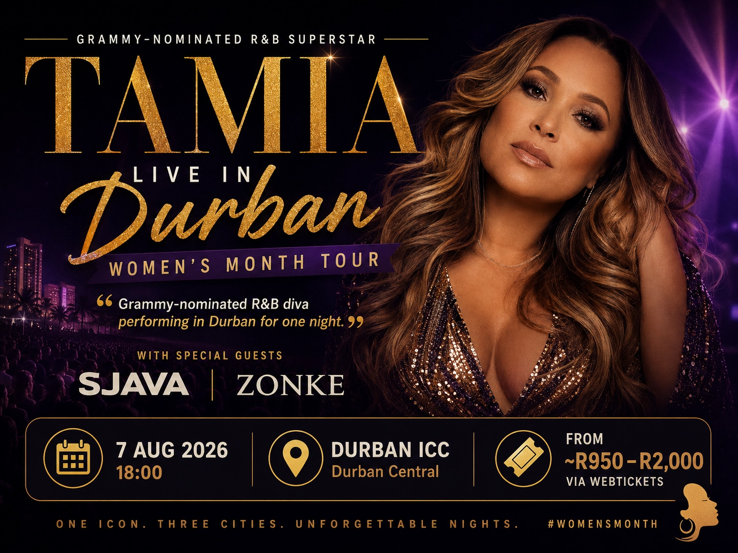 Tamia – Live in Durban (Women's Month Tour)