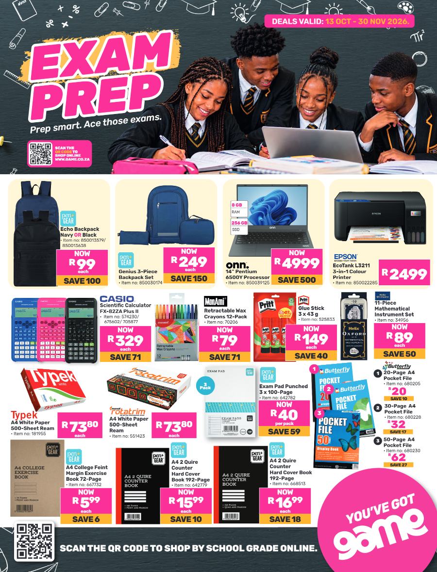 Game: Exams Prep