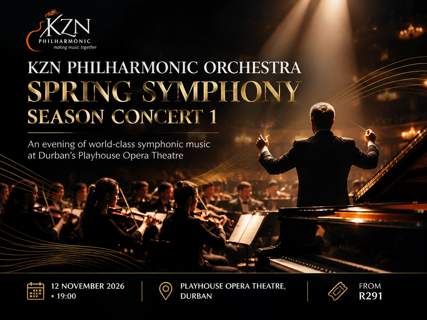 KZN Philharmonic Orchestra – Spring Symphony Season Concert 1